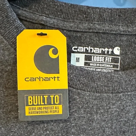 Carhartt Charcoal Long Sleeve Tee NWT - Picture 2 of 4